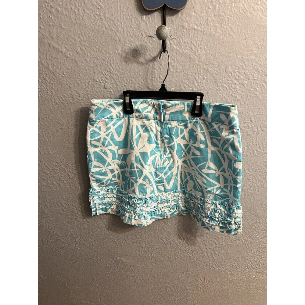 Lilly Pulitzer Women's Blue & White‎ Skort  Print Size 0